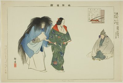 通い 小町、 ｆろｍ テェ セリエｓ ”日ｃ連れｓ おｆ の ペｒフォｒマンセｓ （野角 図会）” 作： Tsukioka Kogyo