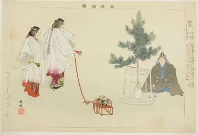 連載「能楽図絵」より松風 作： Tsukioka Kogyo