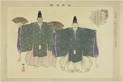翁二民 「能楽図絵」より 作： Tsukioka Kogyo