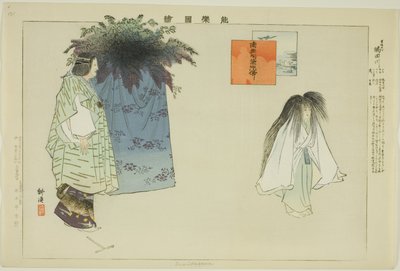 隅田川 「能楽図絵」より 作： Tsukioka Kogyo
