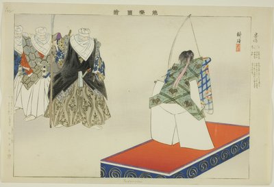 忠信「能楽図絵」より 作： Tsukioka Kogyo