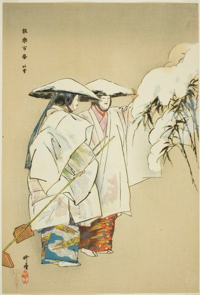 百のドラマ』シリーズより「竹の雪 作： Tsukioka Kogyo