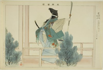 巴 連載「能楽図絵」より 作： Tsukioka Kogyo