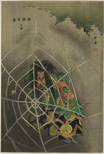 土蜘蛛（「野菊百番」シリーズより） 作： Tsukioka Kogyo
