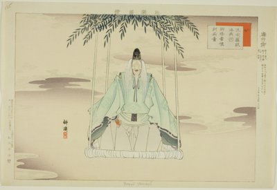 柳遊魚「能楽図絵」より 作： Tsukioka Kogyo
