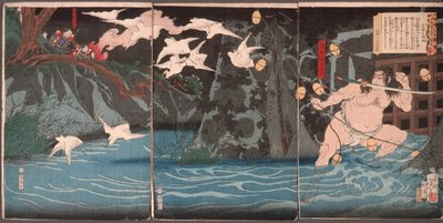 長篠の夕立 作： 月岡芳年