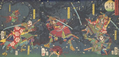 生田の森の梅 四季の勇気と美しさ...シリーズより 1867年 作： Tsukioka Yoshitoshi
