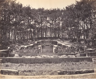 1869年頃、福州にあるマンダリンの墓。 作： Tung Hing.