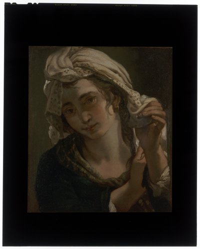 画家の妻ローザ・スピザーニの肖像 作： Ubaldo Gandolfi