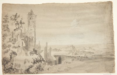 廃墟のある風景 作： Ubekendt