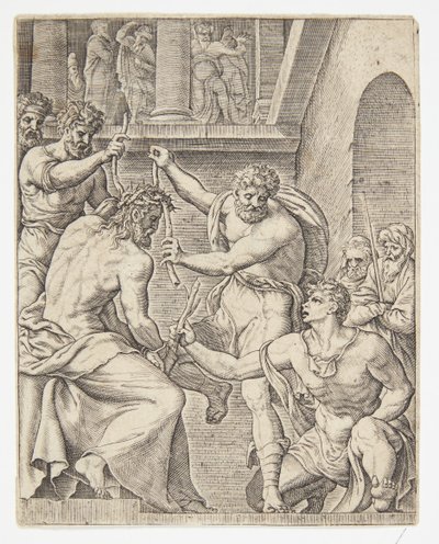いばらの冠 作： Ubekendt efter Dirck Volckertsz. Coornhert efter Maarten van Heemskerck