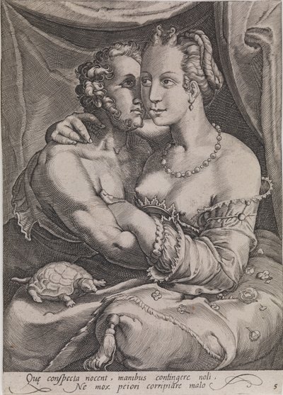 接する 作： Ubekendt efter Jan Saenredam efter Hendrick Goltzius