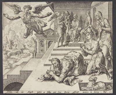 天使の出発 作： Ubekendt efter Maarten van Heemskerck