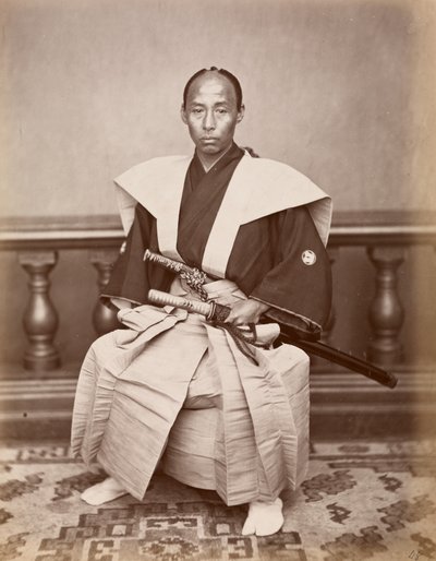 Samurai (Harada Kiichi), Nagasaki, Japan, c.1870 (albumen print) 作： Ueno Hikoma