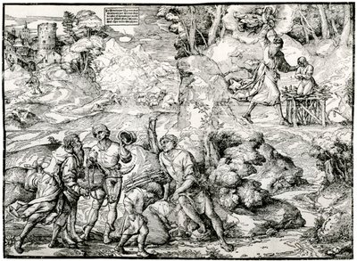 アブラハムの犠牲、1516年から1518年、1937年 作： Ugo da Carpi