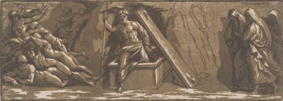 キリストの復活、約。 1520-27。 作： Ugo da Carpi