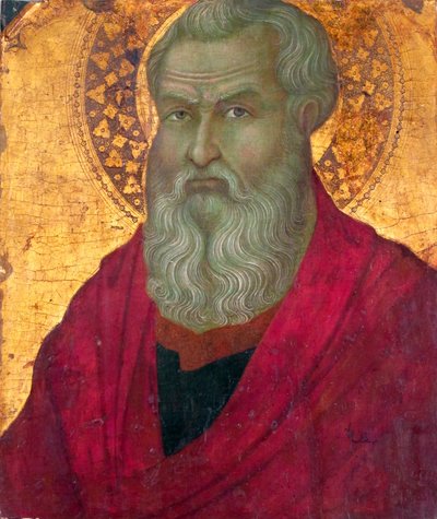 聖マタイ、カリフォルニア州。 1330-1335。 作： Ugolino da Siena