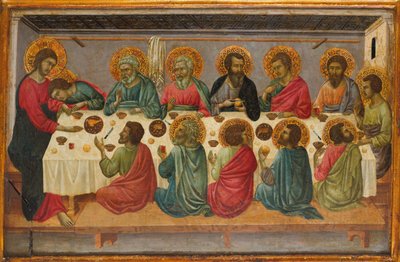 最後の晩餐、約。 1325-30。 作： Ugolino da Siena