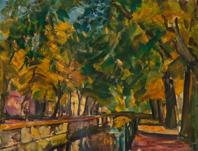 ポツダムの運河、c1926 作： Ulrich Hubner