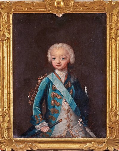 グスタフ3世 (1746-1792) - ウリカ・フレデリカ(1735-1796)のパッシュによるスウェーデン皇太子グスタフ3世の肖像 作： Ulrika Fredrika Pasch