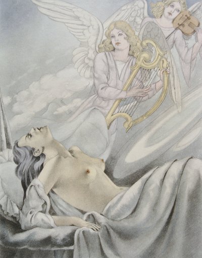 Gustave Flaubert (1821-80) による「マダム・ボヴァリー」のイラスト、Gibert Jeune から出版 作： Umberto (after) Brunelleschi