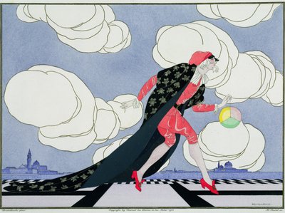 Henri Reidel（fl.1914-20）1914（カラーリソ）によって彫刻されたLe Journal des Dames et des Modesの「イタリア劇場のマスクとキャラクター」版のパンタロン 作： Umberto (after) Brunelleschi