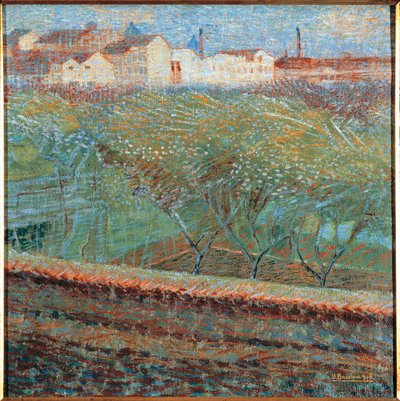 ウンベルト・ボッチョーニによる「4月の夕べ 作： Umberto Boccioni