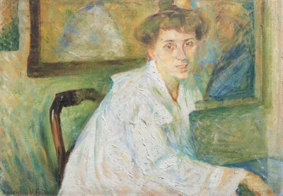 画家の妹の肖像 作： Umberto Boccioni