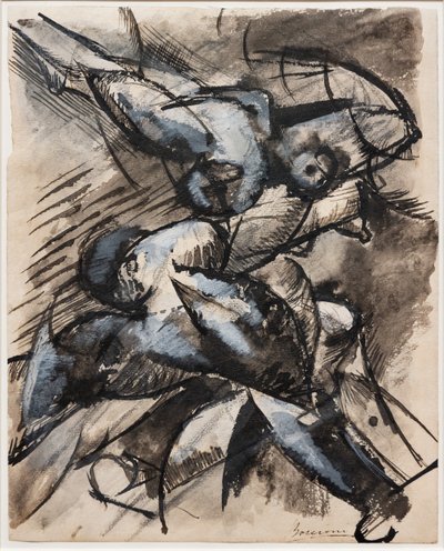 人の形を動かしたい（動的分解） 作： Umberto Boccioni