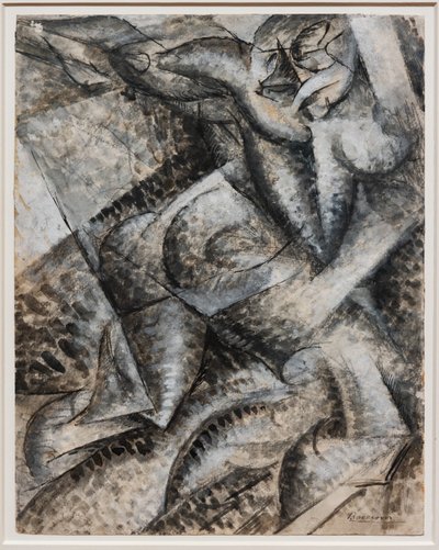 空間の連続性（人体のダイナミズム）の独特な形を合成したい 作： Umberto Boccioni