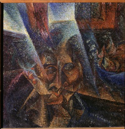 光、顔、雰囲気 作： Umberto Boccioni