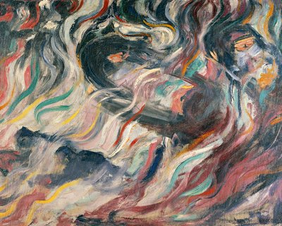 ウンベルト・ボッチョーニ（1882-1916）の「気分：さよなら」（詳細 作： Umberto Boccioni