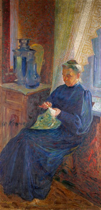 マダム・ソフィー・ポポフの肖像 作： Umberto Boccioni