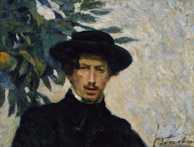 自画像、1905年。 作： Umberto Boccioni
