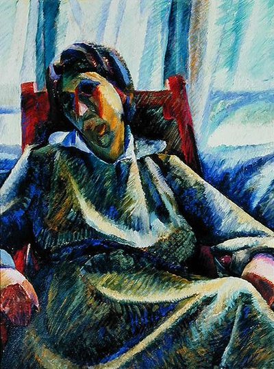 シルビア（油彩・キャンバス） 作： Umberto Boccioni