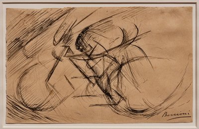 サイクリストのダイナミズムに関する研究 作： Umberto Boccioni