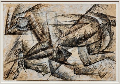 サイクリストのダイナミズムに関する研究 作： Umberto Boccioni