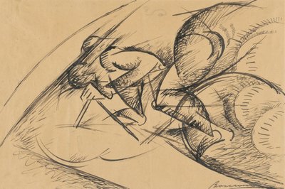 サイクリストの動的力に関する研究 I 作： Umberto Boccioni