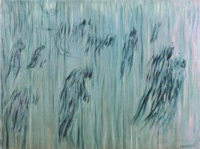 留まる者たち、1911、 作： Umberto Boccioni
