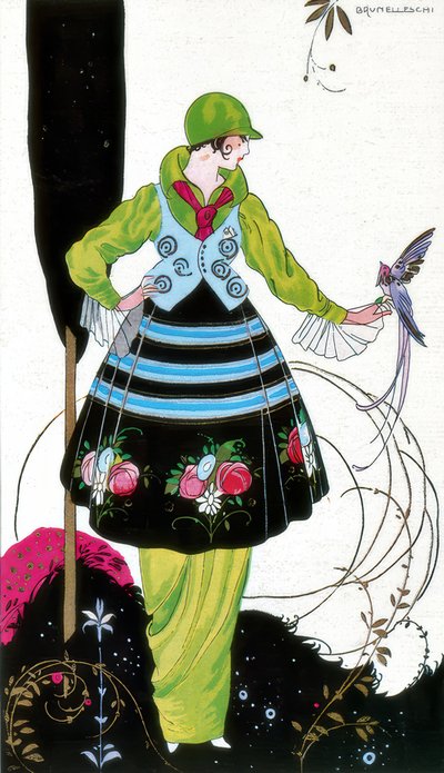 フランスのファッション 作： Umberto Brunelleschi