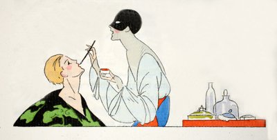 仮面舞踏会の準備（ポチョワールプリント） 作： Umberto Brunelleschi