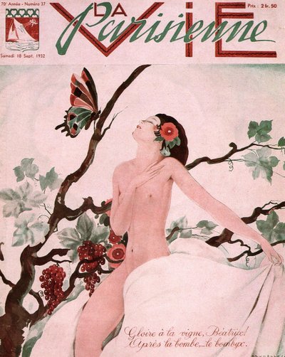 La Vie Parisienne Magazine Cover、1932年 作： Umberto Brunelleschi
