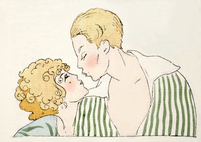 Lovers .. (ポチョワールプリント) 作： Umberto Brunelleschi