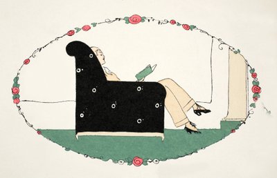 リラクゼーション（ステンシルプリント） 作： Umberto Brunelleschi