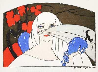 デンデランの歌 (ポチョワールプリント) 作： Umberto Brunelleschi