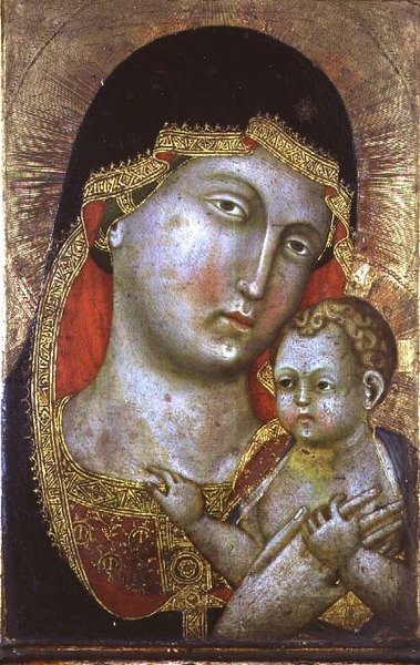 No.1757 聖母子像、1400年頃（パネル） 作： Umbrian School