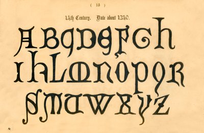 14世紀。 1340年、1862年頃 作： Unbekannt