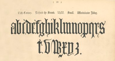 14世紀。リチャード・ザ・セカンド。 1400。小さい。ウェストミンスター寺院、1862 作： Unbekannt