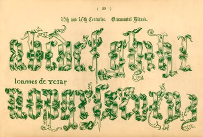 15世紀と16世紀。観賞用のRiband、1862 作： Unbekannt