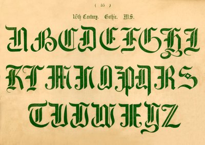 16世紀。ゴシック。 MS、1862 作： Unbekannt